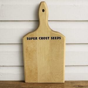 Vintage Super Crost Seeds Advertising Cutting Board Farmhouse Rustic Decor USA
